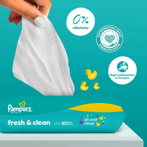 Șervețelele umede Pampers Fresh Clean, 12x80 buc. cumpăra în Chișinau