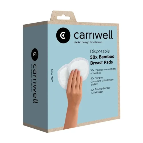 Прокладки для груди Carriwell Bamboo White, 50 шт. купить в Кишиневе