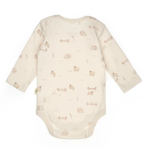 Body cu mânecă lungă BabyCosy Cream, 2 buc. (9-12L) cumpăra în Chișinau