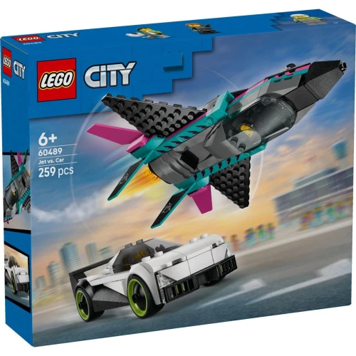 Set construcție Lego City Jet vs Car, 259 elemente cumpăra în Chișinau