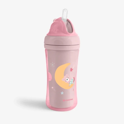 Поильник с трубочкой Kikkaboo Moony me Pink (8 мес.+), 220 мл купить в Кишиневе