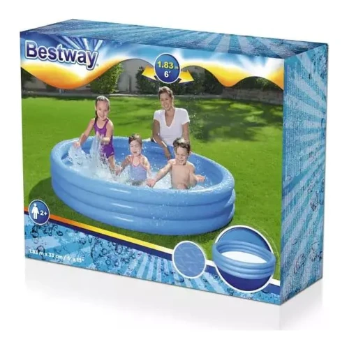 Piscină gonflabilă pentru copii Bestway 51027, 183x33 cm, 480 l, 3 inele cumpăra în Chișinau