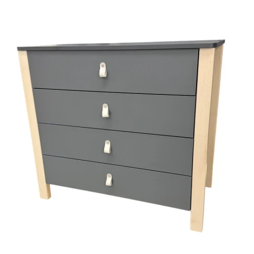Комод-пеленальный столик Eucalyptus Karol Plus (4 ящиков) PAL Graphite & Natural купить в Кишиневе