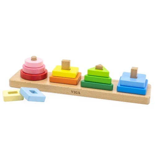 Jucărie de sortare Viga Geometric Size Stacker cumpăra în Chișinau