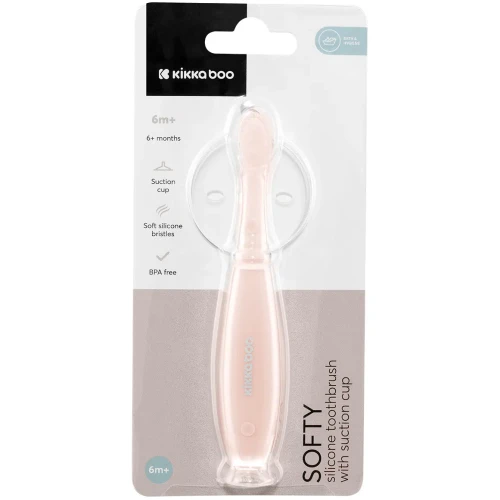 Periuta de dinti pentru copii KikkaBoo Softy Pink (6+ luni) cumpăra în Chișinau