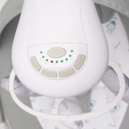 Качели для малышей New Baby Teddy Plus с вибрацией, серые купить в Кишиневе