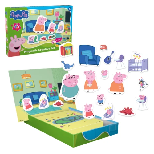 Set de creație Dodo Joc de dezvoltare cu tablă magnetică, seria Purcelușa Peppa, 26 elemente cumpăra în Chișinau