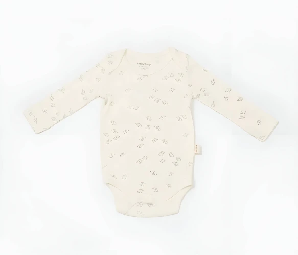 Body cu mâneca lungă BabyCosy Modal Blue & Ivory, 2 buc. (18-24L) cumpăra în Chișinau