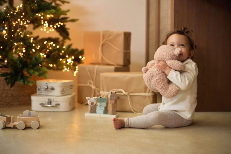 Jucărie de pluș Jollein Teddy Bear Wild Rose, 25 cm cumpăra în Chișinau