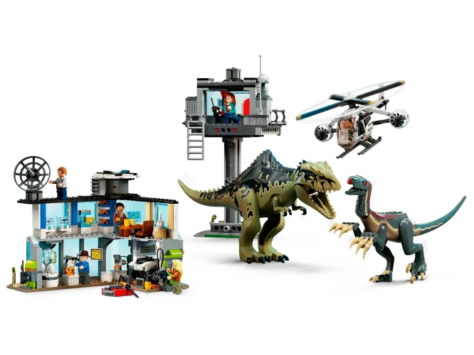 Set construcție Lego Jurassic World Giganotosaurus & Therizinosaurus Attack, 810 elemente  cumpăra în Chișinau