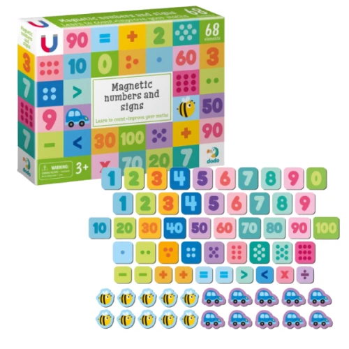 Set de creație Dodo Joc magnetic Cifre și semne, 68 elemente cumpăra în Chișinau