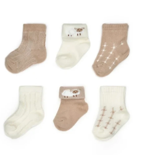 Ciorapei BabyCosy Beige, 6 buc. (0-6L) cumpăra în Chișinau
