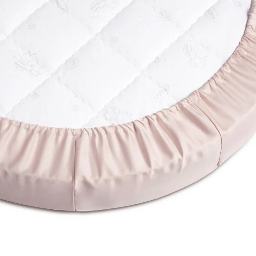 Cearsaf de pat pe elastic Perina Sateen Premium Oval Roz, 125x75 cm cumpăra în Chișinau