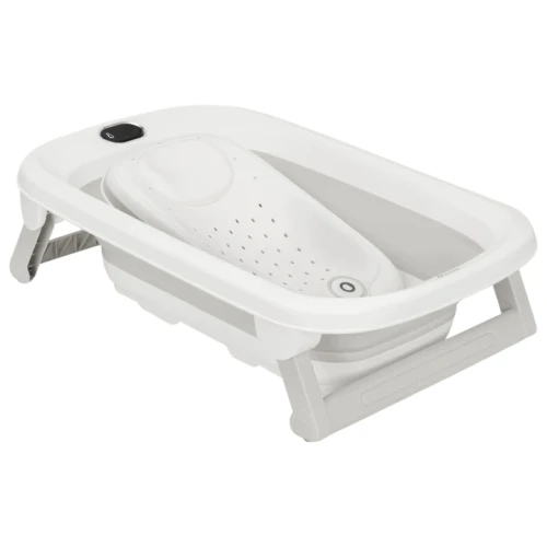 Cădiță pliabilă cu suport și termometru Lionelo BabyBubble Grey Ash, 78 cm cumpăra în Chișinau