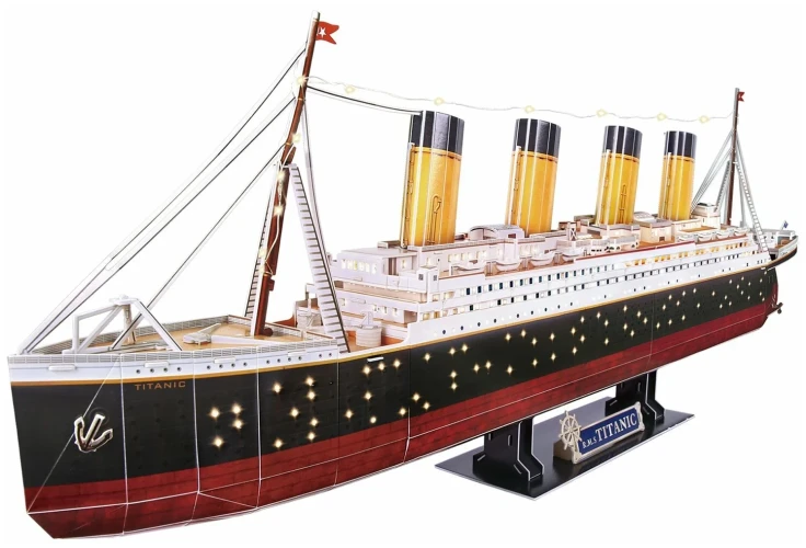 Puzzle 3D Cubic Fun Titanic, 114 elemente cumpăra în Chișinau