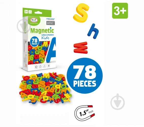 Набор магнитов Epid Letters & Numbers, 78 элементов купить в Кишиневе