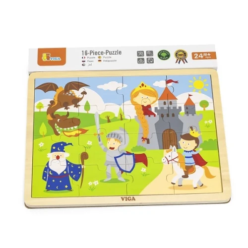 Деревянные пазлы Viga Fairy Tale, 16 элементов купить в Кишиневе