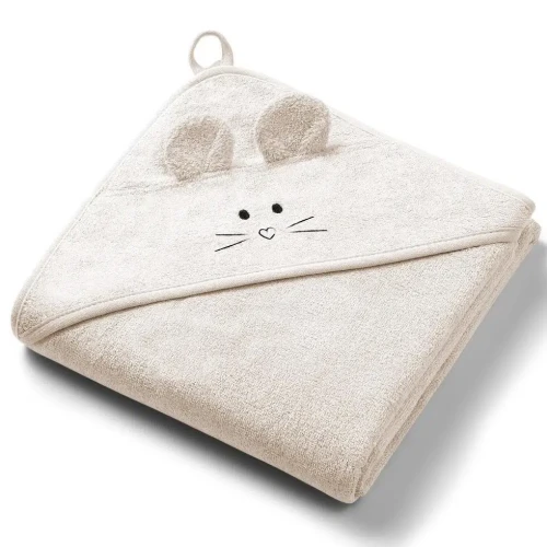 Prosop de baie BabyOno Mouse Beige, 100x100 cm cumpăra în Chișinau