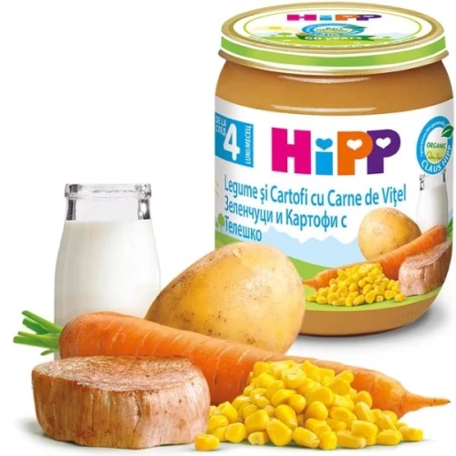 Пюре HiPP из овощей-картофеля-говядины (4 месяцев+), 125 г купить в Кишиневе