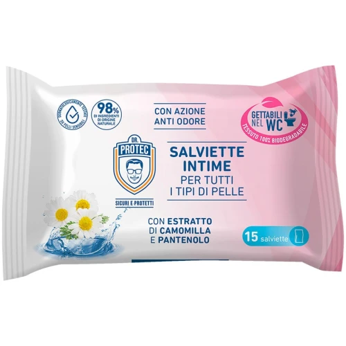 Servetele umede pentru igiena intima Dr. Protec, 15 buc. cumpăra în Chișinau