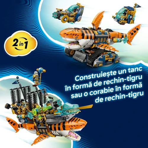 Конструкторы Lego Dreamzzz Tiger Shark Tank, 1548 элементов купить в Кишиневе