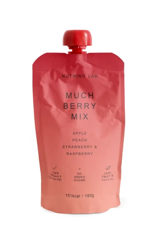 Piure Nutrino Lab Fruit Snack Măr-Piersică-Căpșună-Zmeură (24 luni+), 180 gr cumpăra în Chișinau