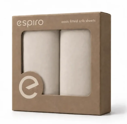 Набор из 2 простыней на резинке Espiro Oasis Beige, 70x70 см и 130x70 см купить в Кишиневе