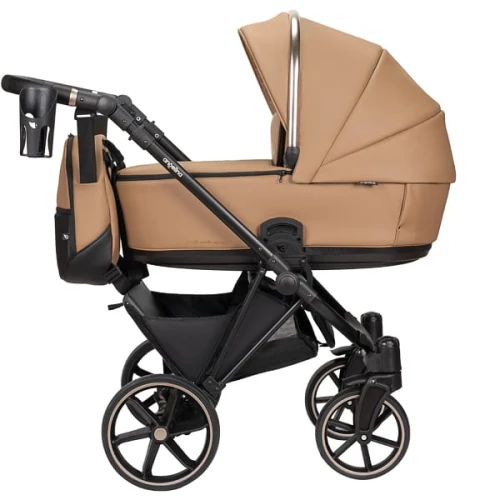 Коляска 2 в 1 Angelina Enigma Premium Eco Leather Brown купить в Кишиневе