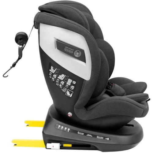 Автокресло 40-150 см (i-Size) Isofix KikkaBoo i-Cruise Dark Grey, поворотное 360 купить в Кишиневе - 3 Автокресло 40-150 см (i-Size) Isofix KikkaBoo i-Cruise Dark Grey, поворотное 360 купить в Кишиневе