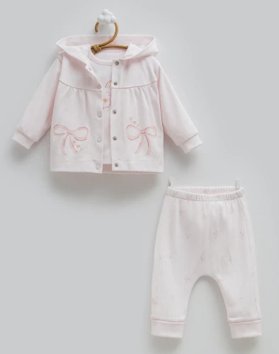 Комплект из 3 штук Caramell Love Time Pink & Ecru (9-12М) купить в Кишиневе
