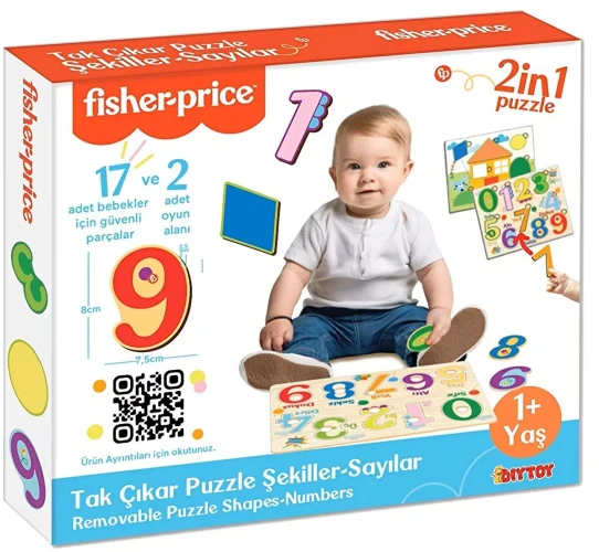 Развивающий пазл Fisher-Price Формы и цифры купить в Кишиневе