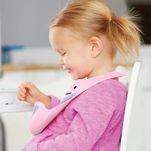 Bavetă din silicon Skip Hop Fold & Go Zoo Butterfly cumpăra în Chișinau