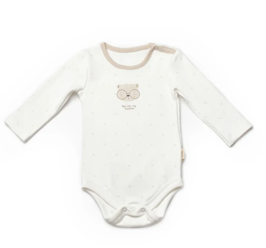 Body cu mânecă lungă BabyCosy Ecru & Ivory, 2 buc. (18-24L) cumpăra în Chișinau