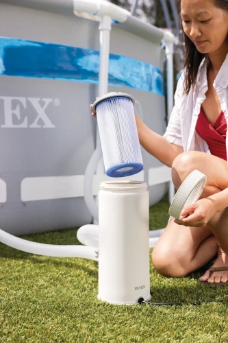 Фильтрующий насос с картриджем Intex Krystal Clear C1000 White, 3785 л/ч купить в Кишиневе