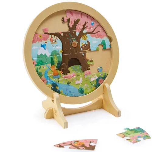 Пазл Hape 4 времени года, 10 + 12 + 16 + 18 элементов купить в Кишиневе