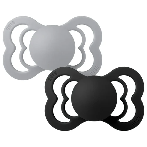 Симметричные латексные соски Bibs Supreme Cloud & Black (0-6 мес.), 2 шт. купить в Кишиневе