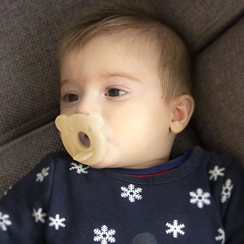 Пустышка ортодонтическая силиконовая BabyJem Жёлтая (0-3 месяца) купить в Кишиневе