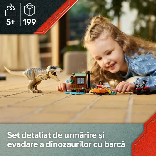 Конструкторы Lego Jurassic World T. Rex River Escape, 199 элементов купить в Кишиневе