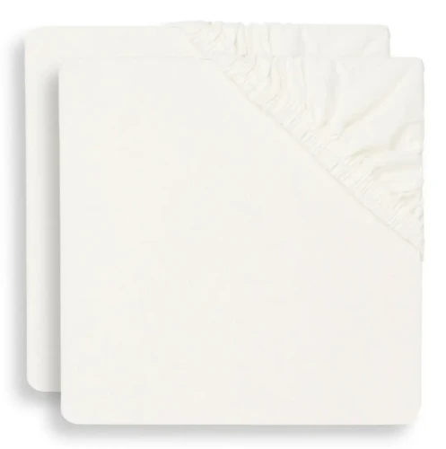 Простыня на резинке Jollein Jersey Ivory, 120x60 см, 2 шт. купить в Кишиневе