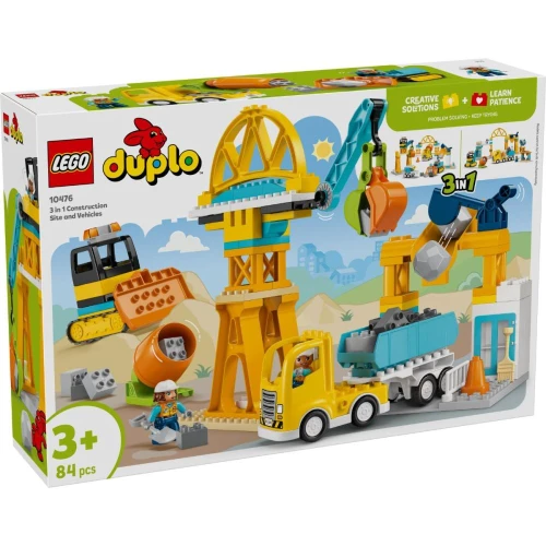 Конструкторы Lego Duplo 3 in 1 Construction Site and Vehicles, 84 элемента купить в Кишиневе