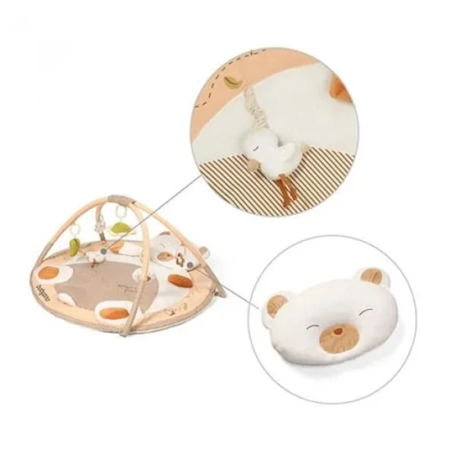 Коврик для детей BabyOno Friendly Bear Бежевый, 90x90x52 см купить в Кишиневе