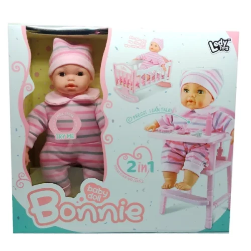 Кукла Essa Toys Bonnie 2 in 1 Baby Doll, 36 см купить в Кишиневе