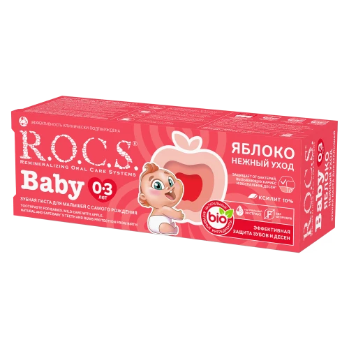 Зубная паста R.O.C.S. Baby Яблоко (0-3 года) купить в Кишиневе