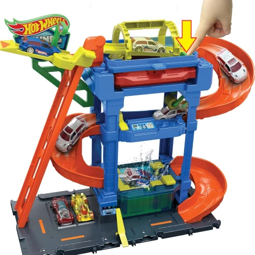 Set constructie Hot Wheels City Tunnel Twist Car Wash, 2 elemente cumpăra în Chișinau