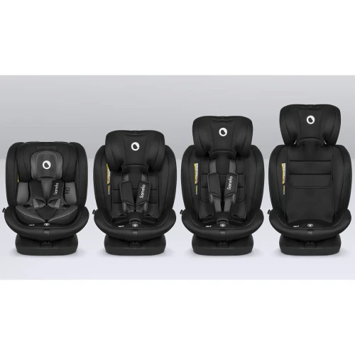 Автокресло 40-150 см (i-Size) Isofix Lionelo Bastiaan Black Grey, поворотное 360 купить в Кишиневе