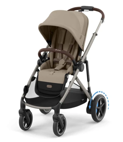Прогулочная коляска с реверсивным блоком Cybex e-Gazelle S TPE Almond Beige купить в Кишиневе