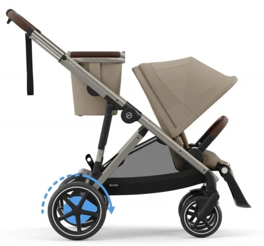 Прогулочная коляска с реверсивным блоком Cybex e-Gazelle S TPE Almond Beige купить в Кишиневе