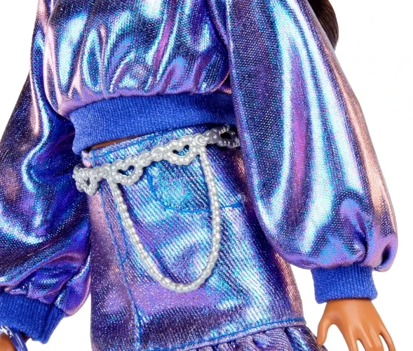 Кукла Barbie Fashionistas в блестящем фиолетовом платье купить в Кишиневе