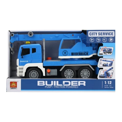 Automacara Wenyi cu fricțiune (lumini/sunete), scara 1:12, albastră cumpăra în Chișinau