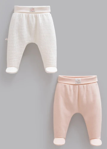 Pantaloni Caramell Tiny Girl Pink & Ivory, 2 buc. (1-3L) cumpăra în Chișinau